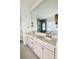 Contemporary bathroom with double sink vanity, granite countertop, modern fixtures, and a glass door shower at 3011 Ella Katherine Way, Charlotte, NC 28210