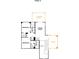 Second floor plan features a bonus room, three bedrooms and covered deck at 328 Linda Carol Ln, Tega Cay, SC 29708