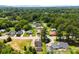 Wide aerial view showcasing a neighborhood with tree-lined streets and diverse home styles at 400 N Main Gq St, Granite Quarry, NC 28146