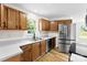 Beautiful kitchen featuring wooden cabinets, stainless steel appliances, and modern countertops at 400 N Main Gq St, Granite Quarry, NC 28146