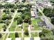 A bird's eye view showcases this charming home and its desirable neighborhood at 405 Jones Street St, Monroe, NC 28110