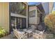 Inviting courtyard with stylish seating, perfect for relaxing or entertaining outdoors at 4208 Burning Tree Dr, Charlotte, NC 28277