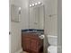Bathroom with a single sink vanity and a toilet at 5206 Crane Point Dr, Charlotte, NC 28227