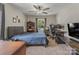 Bedroom with a bed, desk and bookshelf at 5206 Crane Point Dr, Charlotte, NC 28227