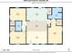 Detailed floor plan showing the layout of the bedrooms, bathrooms, kitchen, and living spaces at 5206 Crane Point Dr, Charlotte, NC 28227