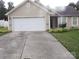 Neat single-story home with a two-car garage and pleasant curb appeal at 569 River View Dr, Lowell, NC 28098