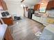 Bright kitchen with stainless steel appliances, light countertops and wood cabinets at 589 Owls Den Rd, Lincolnton, NC 28092