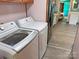 Laundry Room boasts modern washer and dryer set, and close proximity to kitchen at 589 Owls Den Rd, Lincolnton, NC 28092
