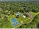 Expansive aerial view of community amenities, including pool, tennis courts, and green spaces at 6632 Candlewood Dr, Charlotte, NC 28210