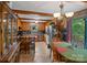 Rustic kitchen featuring wood cabinets, modern appliances, and a dining area for Gathering meals at 6632 Candlewood Dr, Charlotte, NC 28210