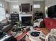 Inviting living room with fireplace, bookshelves, and comfortable seating at 860 Wynnshire Dr, Hickory, NC 28601