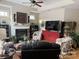 Cozy living room featuring a fireplace and bright, natural light at 860 Wynnshire Dr, Hickory, NC 28601