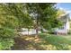 Backyard with patio area and grassy lawn at 11411 Ridge Oak Dr, Charlotte, NC 28273