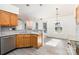Open kitchen featuring stainless steel appliances and an adjacent dining area at 11411 Ridge Oak Dr, Charlotte, NC 28273