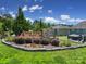 Entrance to Park View Estates with well-manicured landscaping and clear skies, making it inviting at 1169 Hollis Sw Cir, Concord, NC 28025