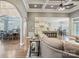 Inviting living room flows into a kitchen and dining area highlighting an open-concept design at 146 Bullfinch Rd, Mooresville, NC 28117