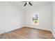 A clean bedroom with a ceiling fan and bright window allowing natural light into the space at 150 Autumn Blaze Rd, China Grove, NC 28023