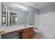 Bathroom with vanity, toilet, and shower at 157 Talbert Town Loop, Mooresville, NC 28117