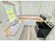 Charming kitchen with white cabinets, butcher block countertops, and stainless steel appliances at 1678 Nelson Dr, Newton, NC 28658