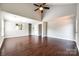 Large living room boasting hardwood floors, high ceilings, and modern lighting at 1706 Baylor Dr, Rock Hill, SC 29732