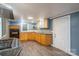 Kitchen with granite countertops, stainless steel appliances, and wood cabinets at 2509 1St St, Statesville, NC 28677