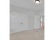 Bedroom features a closet with double doors and a doorway leading to another room at 275 Dorothy Dr, China Grove, NC 28023