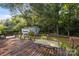 Spacious backyard deck perfect for entertaining with a view of the yard at 331 Elwood St, Kannapolis, NC 28081