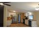 Bright kitchen features white cabinets, stainless steel appliances, wood countertops, and hardwood style floors at 561 Woodglenn Rd, Catawba, SC 29704