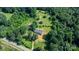 Aerial view of a secluded home surrounded by lush greenery and mature trees at 6314 Providence Church Rd, Vale, NC 28168