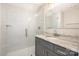 This stylish bathroom has modern fixtures, a shower, and a sleek vanity with ample counter space at 101 Mcalway Rd, Charlotte, NC 28211