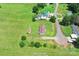 Aerial view of the property showcasing the home, large yard, and neighborhood at 1133 Lynn Ln, Catawba, NC 28609