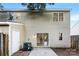 View of the backyard featuring a door to the home, air conditioning unit, and patio at 12914 Sickles Dr, Charlotte, NC 28273