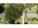Aerial view of property with driveway, lawn, large tree, and backyard amenities at 1655 Woodhaven Rd, Rock Hill, SC 29732
