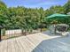 Outdoor living space with a grill and dining area on the back deck at 1842 Caroline Way, Fort Mill, SC 29715