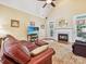 Comfortable living room with hardwood floors and natural light at 1842 Caroline Way, Fort Mill, SC 29715
