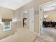 Upstairs landing with carpet, interior doors, and natural light from a window at 1842 Caroline Way, Fort Mill, SC 29715