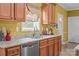 Eat-in kitchen features granite countertops, stainless steel appliances and modern finishes at 307 Nc Hwy 49 S Hwy, Richfield, NC 28137