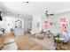 Bright living room featuring hardwood floors and an open floor plan at 419 Solomon St, Charlotte, NC 28216