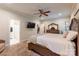 Spacious main bedroom includes an ensuite bathroom, sitting area, and stairs to another level at 4203 Flint Dr, Lancaster, SC 29720