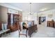Lovely dining room featuring a chandelier and a view to the living room at 44424 Oriole Dr # 200, Indian Land, SC 29707
