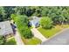Aerial view of a charming single-Gathering home with lush landscaping and a spacious yard at 666 Tryon Pl, Gastonia, NC 28054