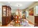 Formal dining room showcasing hardwood floors, elegant chandelier, and classic furniture at 701 4Th Ne Ave, Conover, NC 28613