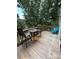 Spacious wood deck with outdoor seating, perfect for relaxing and enjoying nature at 729 Victoria Ln, Hickory, NC 28601