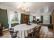 The dining room features a beautiful hutch, white curtains and ample light at 742 Stonecrest Dr, Statesville, NC 28625