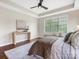 Bedroom featuring a modern console table, area rug, and a large window at 1011 Duntov Dr, Monroe, NC 28110