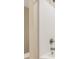 Shower with white tiled wall, and contemporary shower head, showcasing modern bathroom design at 1011 Duntov Dr, Monroe, NC 28110