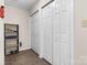 Hallway with closet and shelving, showcasing storage space at 1265 39Th Street Cir, Hickory, NC 28602