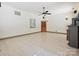 Spacious living room with tile flooring, a fireplace, and recessed lighting at 14019 Fountain Ln, Charlotte, NC 28278