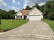 Charming single-story home with well-manicured lawn and inviting two-car garage at 1412 Cold Creek Pl, Huntersville, NC 28078