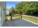 View of the backyard and deck; a peaceful outdoor space at 1677 Shetland Ln, Rock Hill, SC 29730